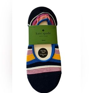 3 PAIR OF KATE SPADE NON SLIP LINER SOCKS